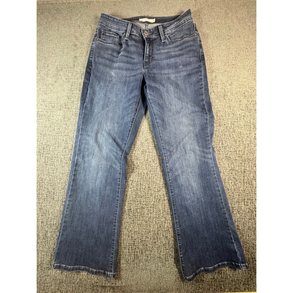Levis 529 Curvy Bootcut Jeans Dark Wash Denim Blue Womens Size 30x30